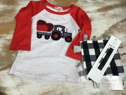 Heart Tractor Raglan