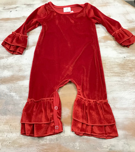 Red Velvet Romper